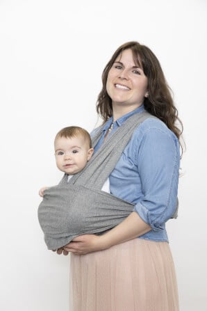 ผ้าอุ้มเด็ก BBLUV - CHIMPAROO - SNUG สีเทา_0